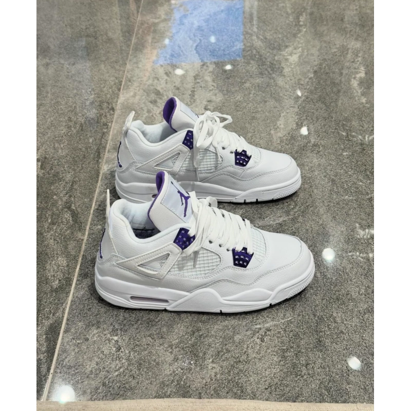 Jordan 4 Retro Beyaz Mor