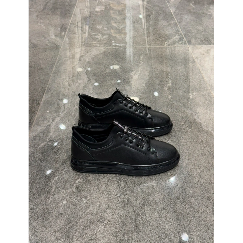 Marco Siyah Deri Spor Ayakkabı