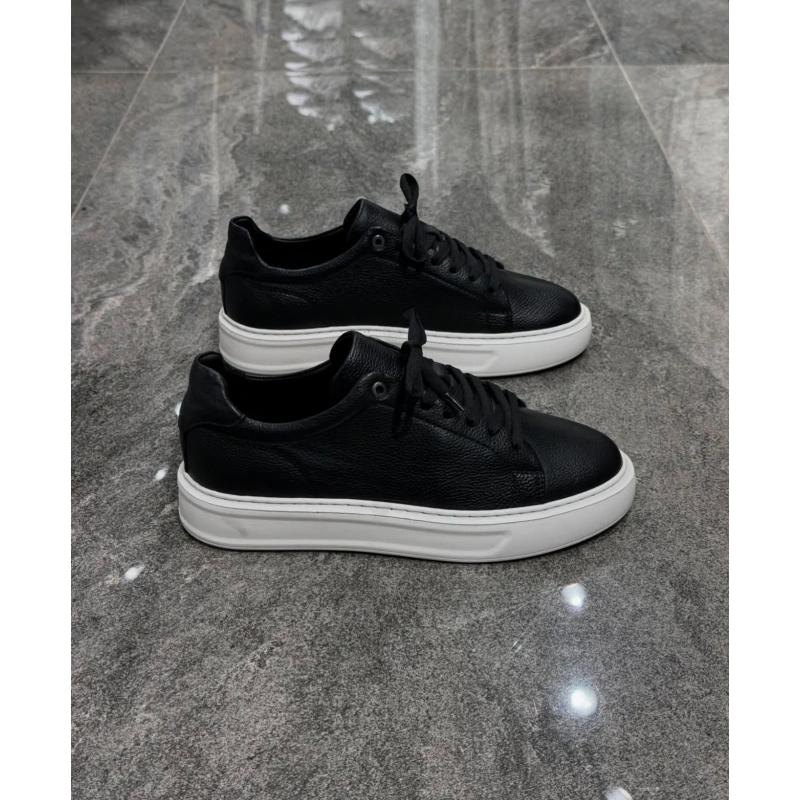 Marco Yüksek Taban Bağcıklı Comfort Casual Deri Ayakkabı