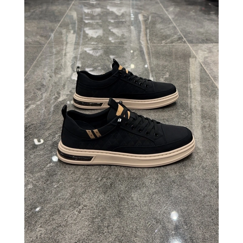 Marcomen 152-21011 Siyah Keten Krem Detaylı