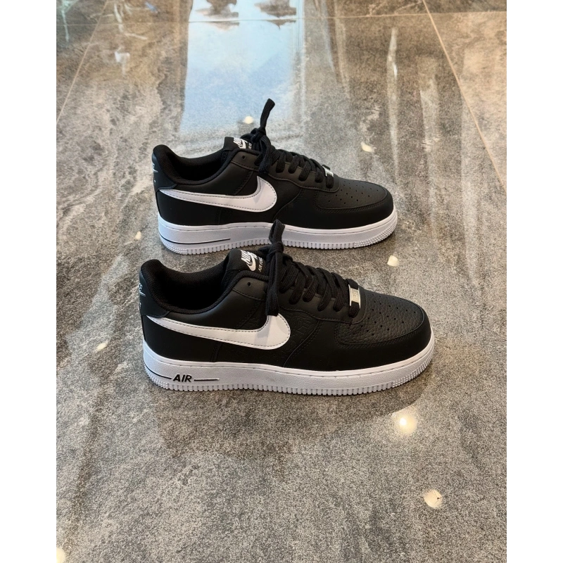 Nıke Air Force 1 Triple Swoosh Siyah Beyaz Spor Ayakkabı