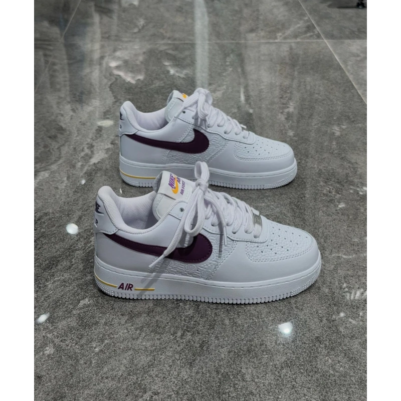 Nıke Air Force Beyaz Mor Spor Ayakkabı