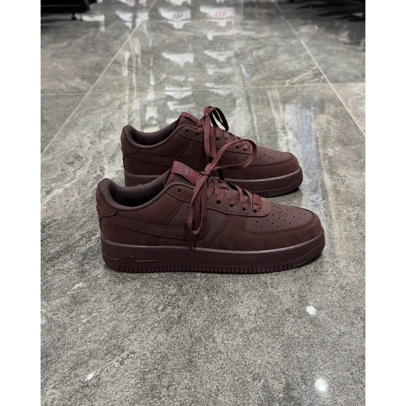 Nike Air Force Crazy Deri Bordo Spor Ayakkabı