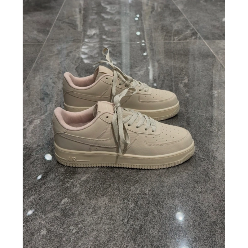 Nike Air Force Crazy Deri Krem Spor Ayakkabı