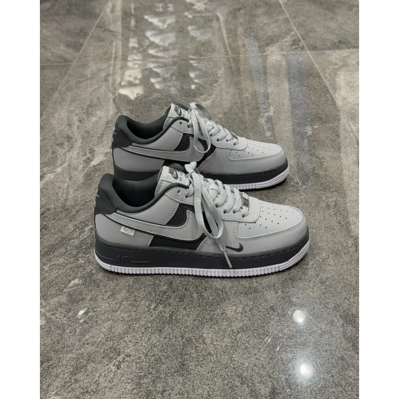 Nıke Air Force Gri Füme Detaylı Spor Ayakkabı