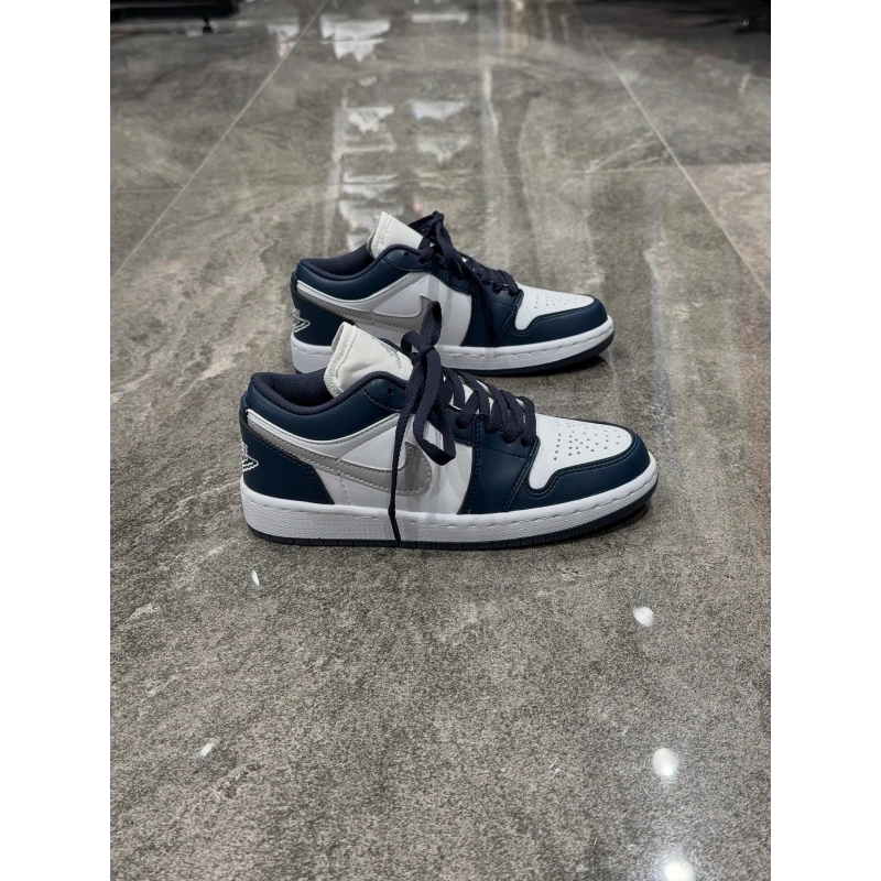 Nıke Air Jordan 1 Low Laci Beyaz Gri Detaylı