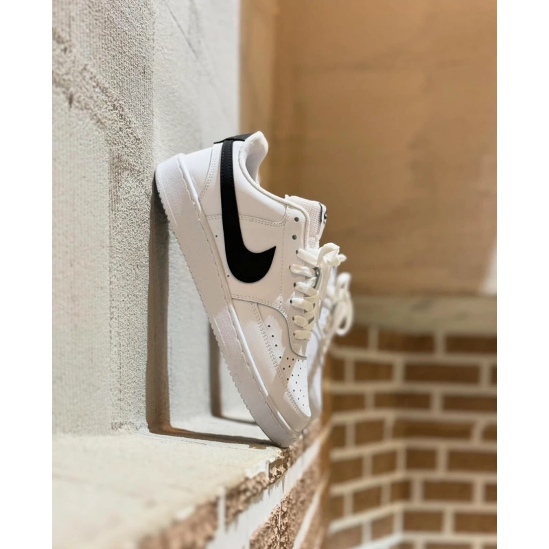 Nıke Court Vısıon Beyaz Siyah Spor Ayakkabı