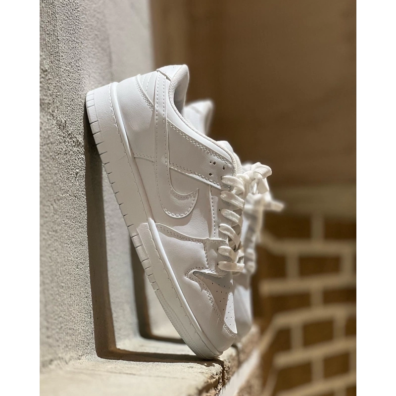 Nıke Dunk Beyaz Beyaz Spor Ayakkabı