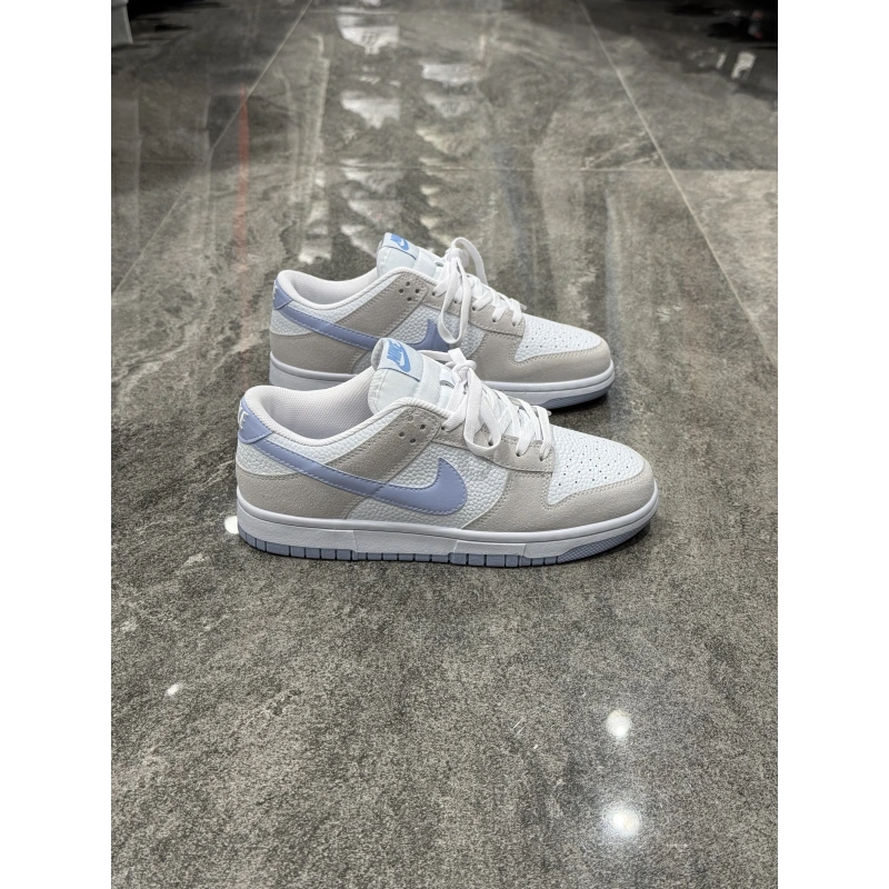Nike Dunk Low SB Beyaz Bej Buz Mavi Detaylı