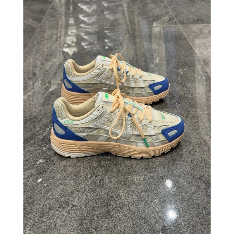 Nike Sportswear P-6000 Bej Mavi Detaylı Spor Ayakkabı