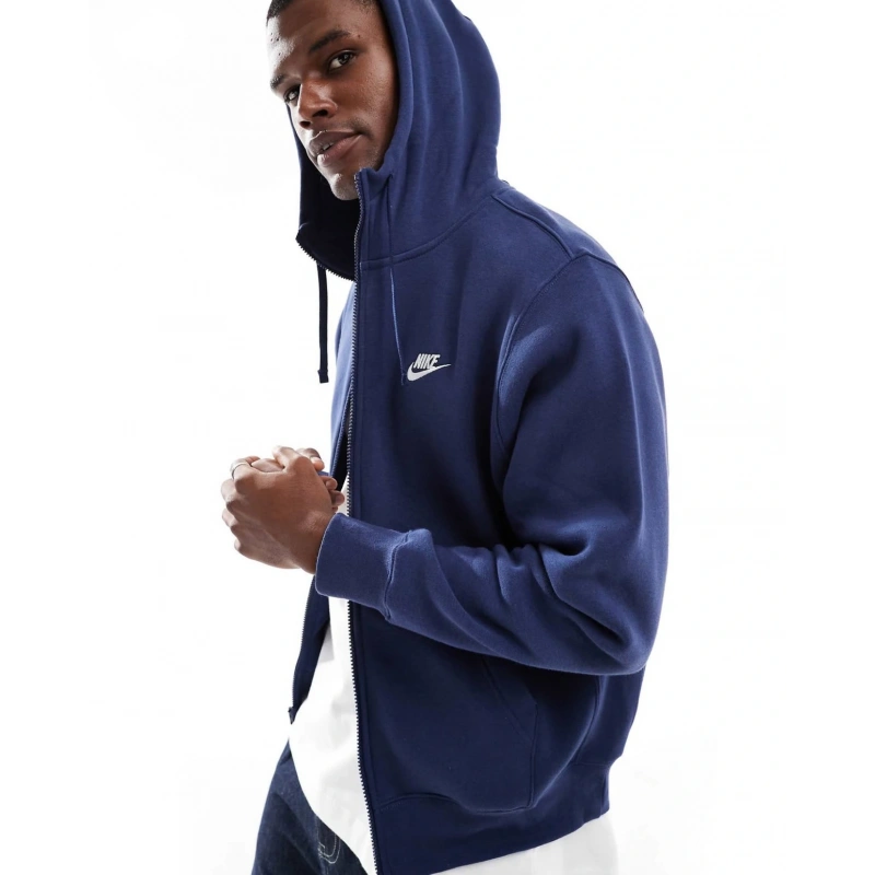 Nıke Tech Flex Lacivert Fermuarlı Hoodie
