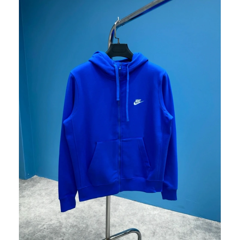 Nıke Tech Flex Sax Mavi Fermuarlı Hoodie