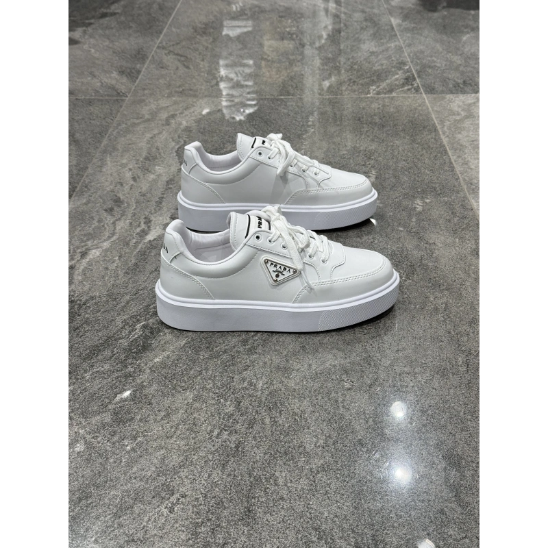 Prada Beyaz Beyaz Taban Downtown Low-Top Sneaker