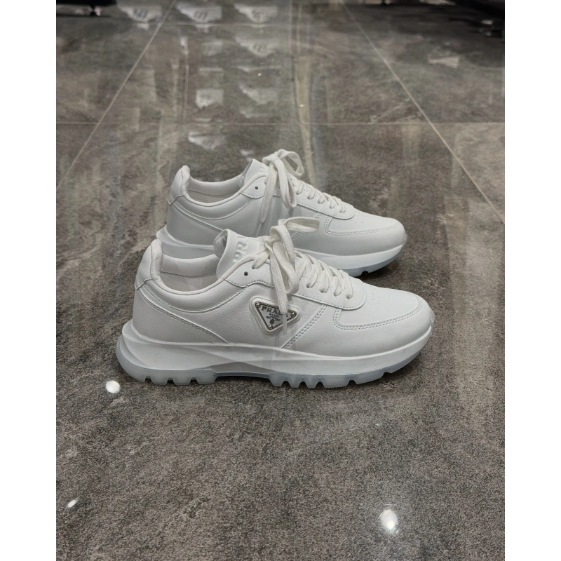 Prada Beyaz Şeffaf Tabanlı