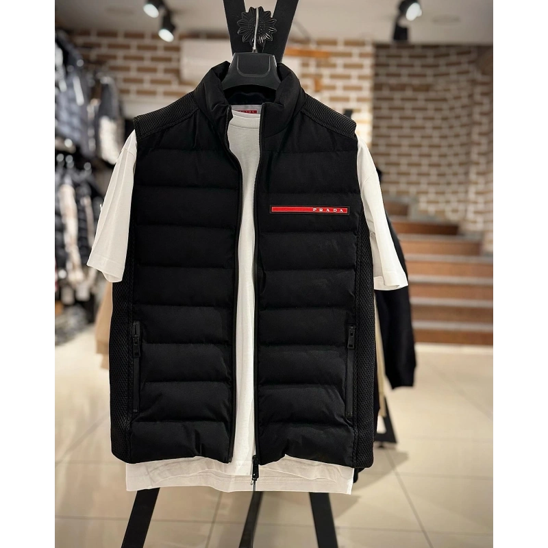 Prada Siyah Hafif Şişme Yelek