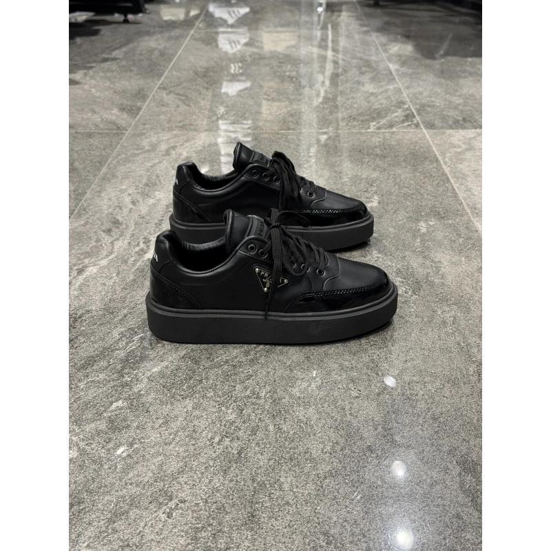 Prada Siyah Siyah Downtown Low-Top Sneaker