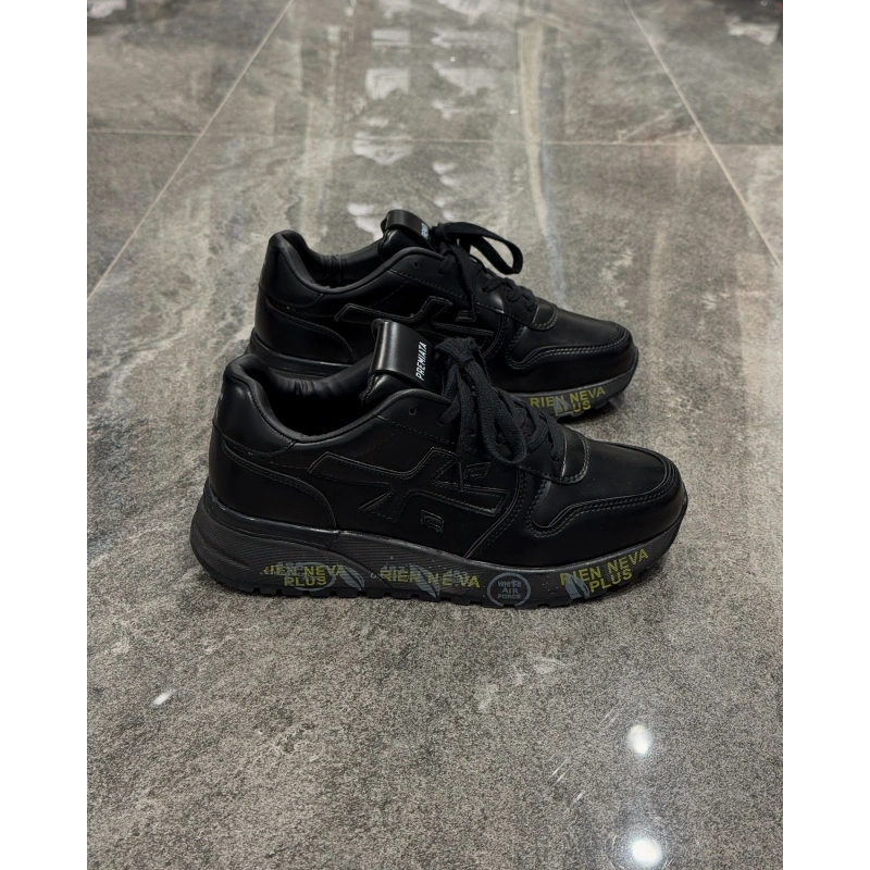 Premiata Mick Siyah Deri Spor Ayakkabı