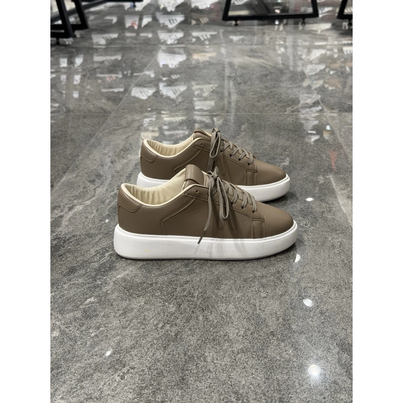 Pure Low Bej Beyaz Spor Ayakkabı