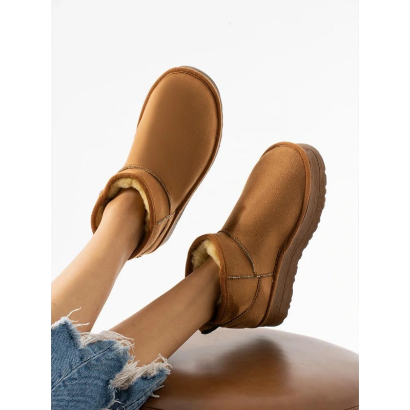 UG İçi Kürklü Kalın Tabanlı Tarçın Kadın Bot