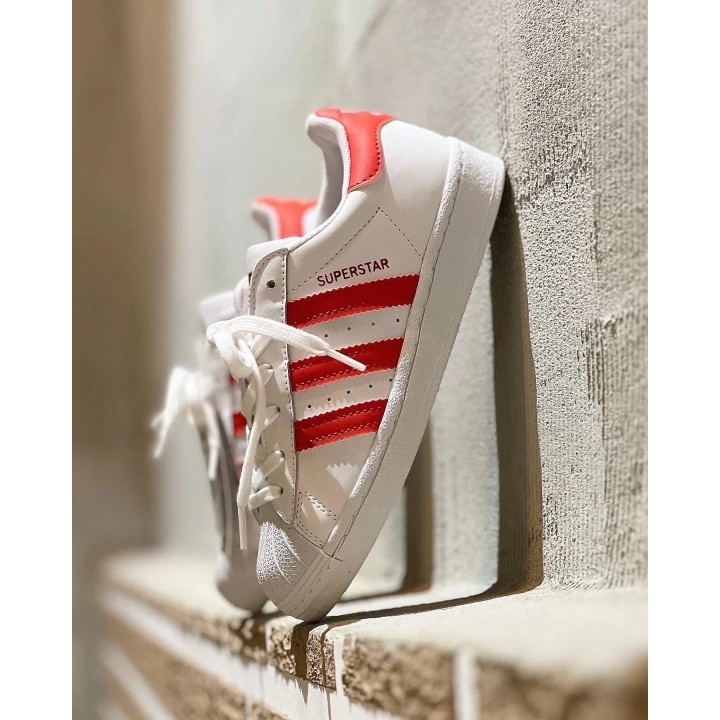 Adidas Süperstar Beyaz-Kırmızı