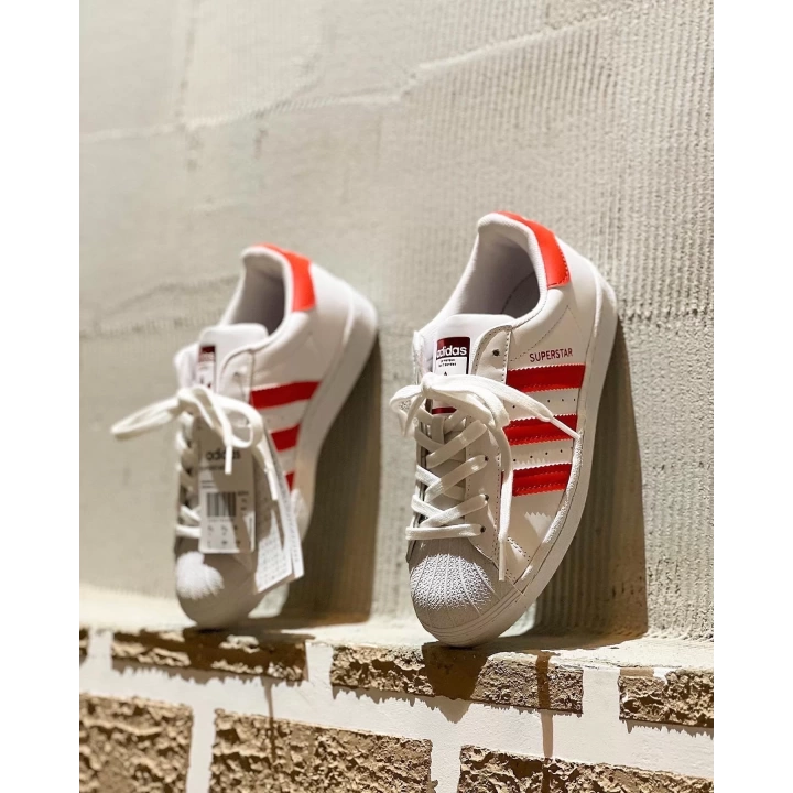 Adidas Süperstar Beyaz-Kırmızı