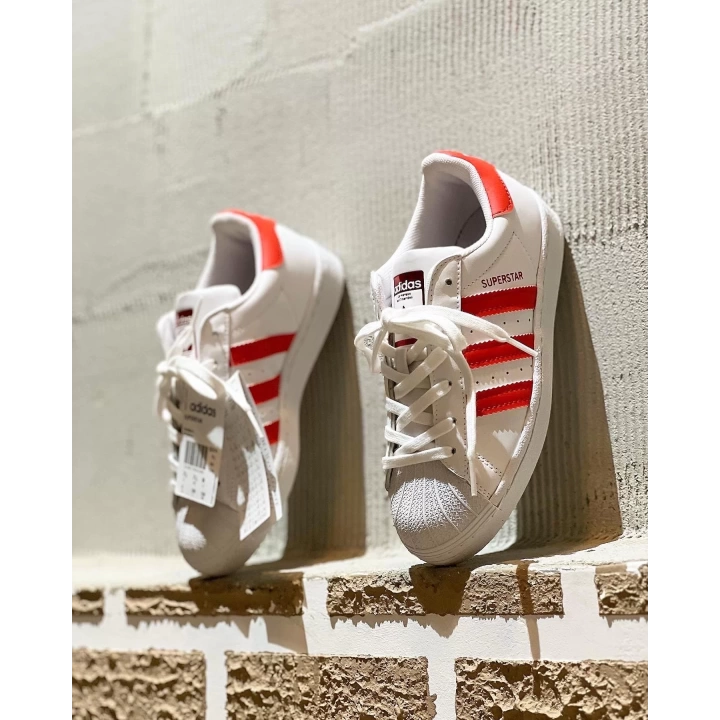 Adidas Süperstar Beyaz-Kırmızı