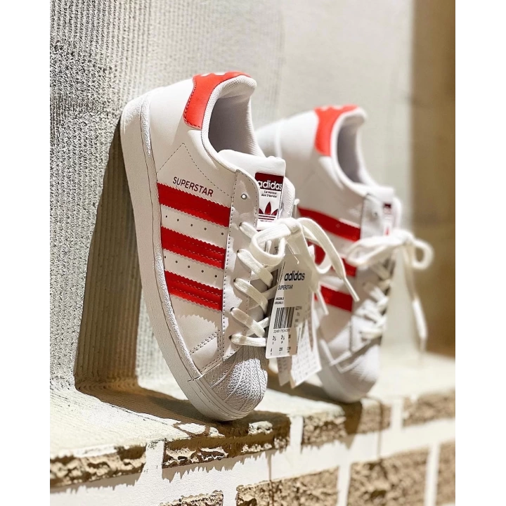 Adidas Süperstar Beyaz-Kırmızı