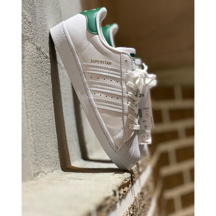 Adidas Süperstar Beyaz-Kuş Yeşil