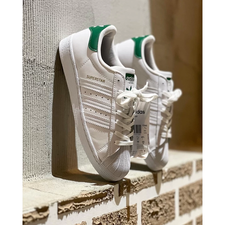 Adidas Süperstar Beyaz-Kuş Yeşil