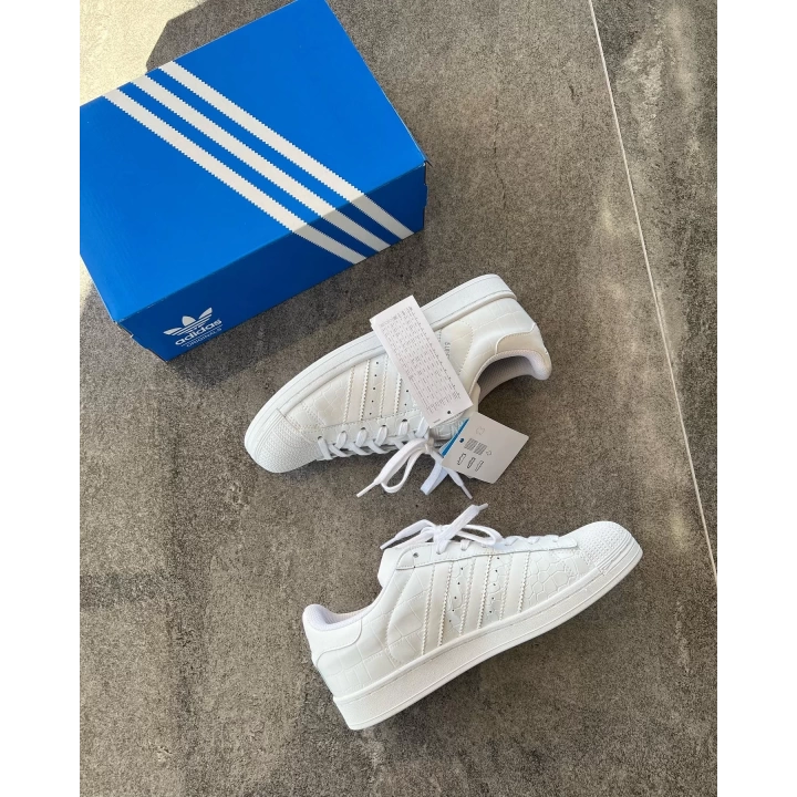 Adidas Süperstar Beyaz Timsah Desen