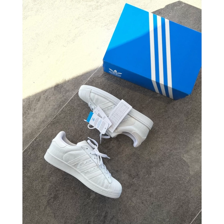 Adidas Süperstar Beyaz Timsah Desen