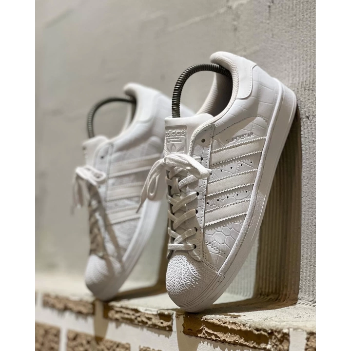 Adidas Süperstar Beyaz Timsah Desen