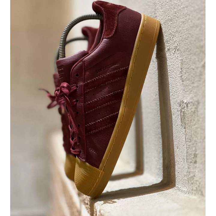 Adidas Süperstar Bordo Detaylı