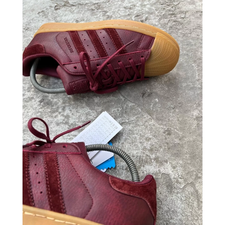 Adidas Süperstar Bordo Detaylı