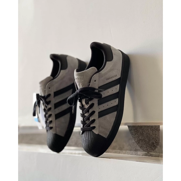 Adidas Süperstar Gri-Siyah Süet