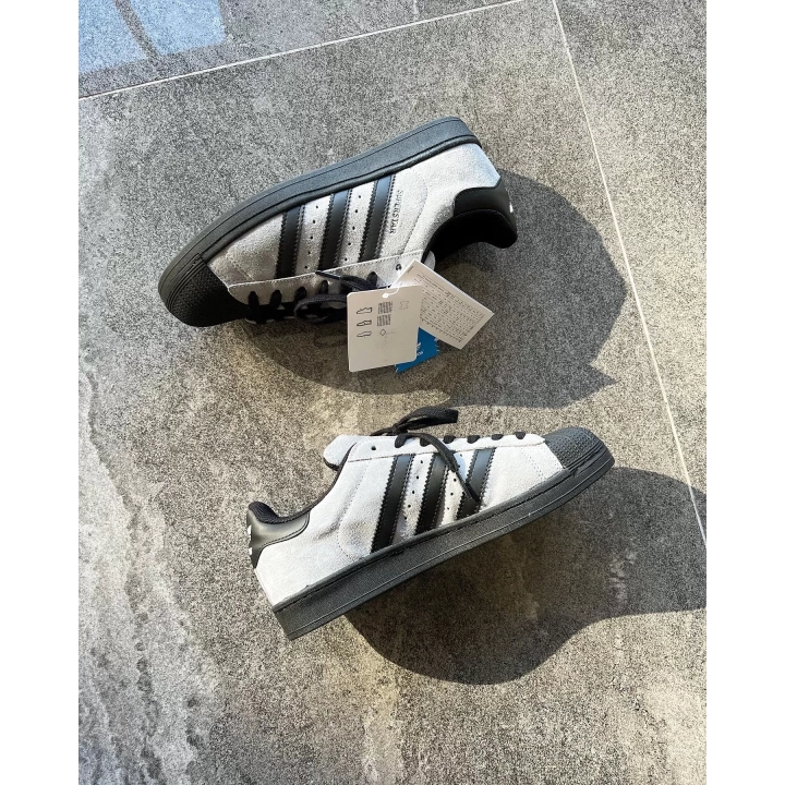 Adidas Süperstar Gri-Siyah Süet