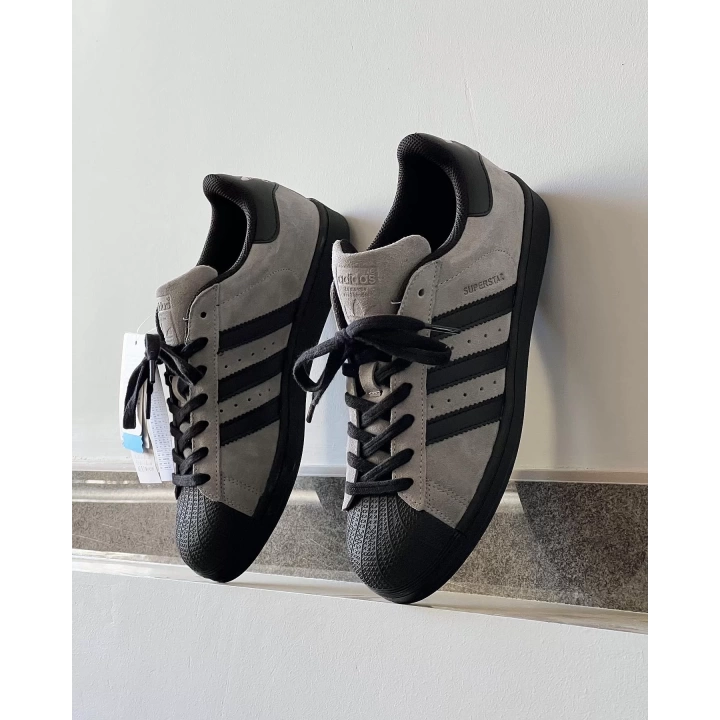 Adidas Süperstar Gri-Siyah Süet