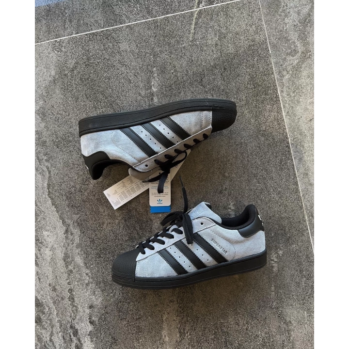 Adidas Süperstar Gri-Siyah Süet