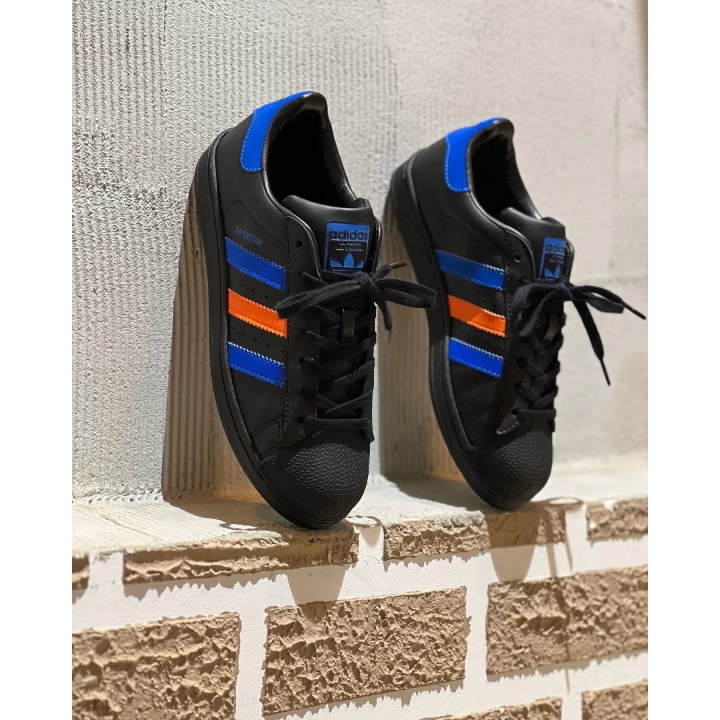 Adidas Süperstar Siyah Taban Laci Turuncu