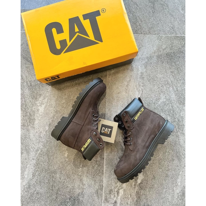 Cat Koyu Kahve Süet Unisex Bot