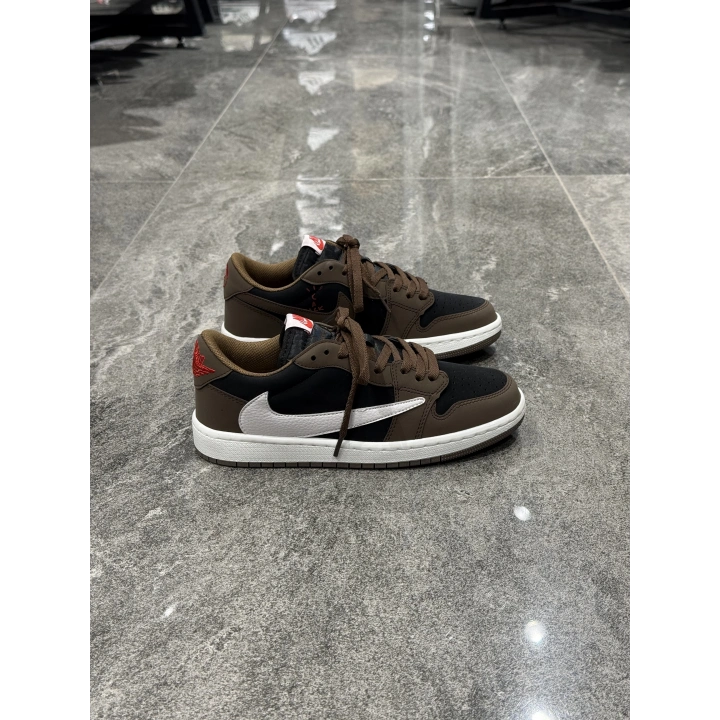 Nıke Jordan 1 Low Travis Scott Kahve Krem Detaylı