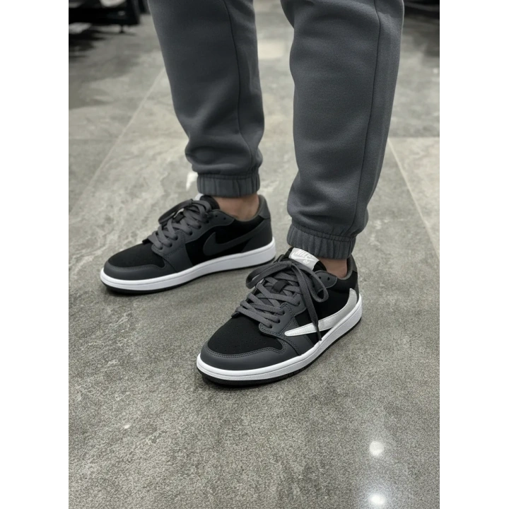 Nıke Jordan 1 Low Travis Scott Füme Siyah Detaylı