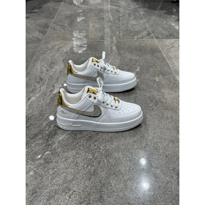 Nıke Air Force Beyaz Gold Spor Ayakkabı