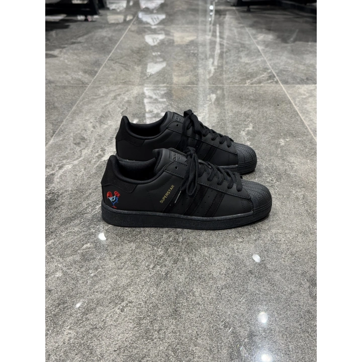 Adidas Süperstar Siyah Siyah Horoz Detaylı Spor Ayakkabı