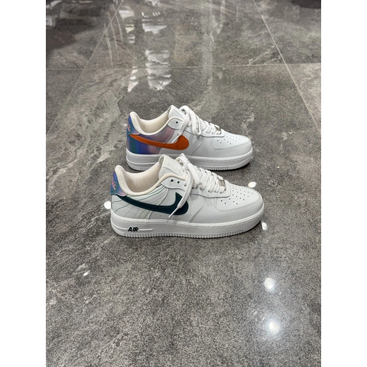 Nıke Air Force Beyaz Low Multi Colar Heel