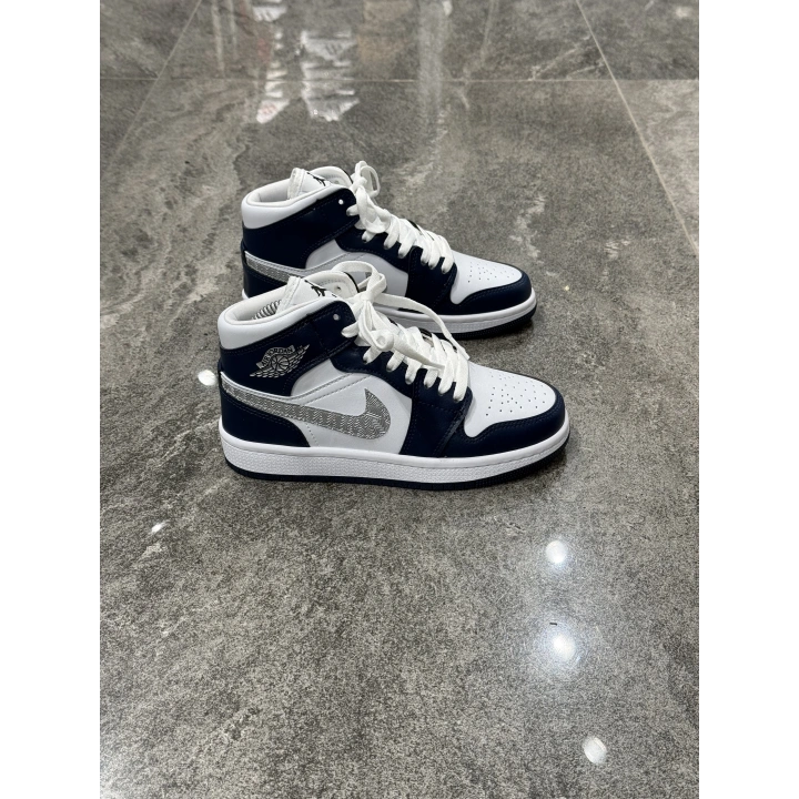 Nıke Air Jordan 1 Low Bilekli Laci Beyaz Detaylı