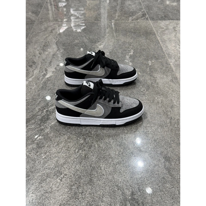 Nıke Dunk Low Siyah Gri Beyaz Süet Detaylı Spor Ayakkabı