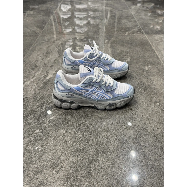 Asıcs Gel-Nyc Chunky Beyaz Açık Mavi Detaylı Spor Ayakkabı