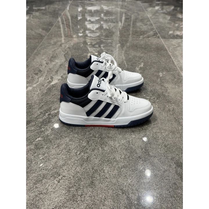 Adidas Hoops 3.0 Low Beyaz Lacivert Spor Ayakkabı