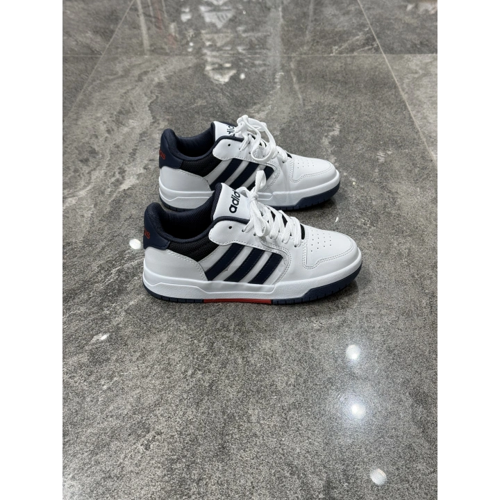 Adidas Hoops 3.0 Low Beyaz Lacivert Spor Ayakkabı